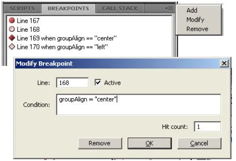 Modify Breakpoints