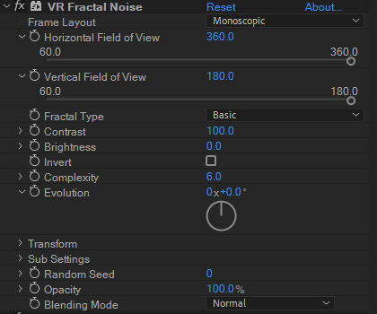 VR Fractal Noise - VR分形杂色.md - 图1